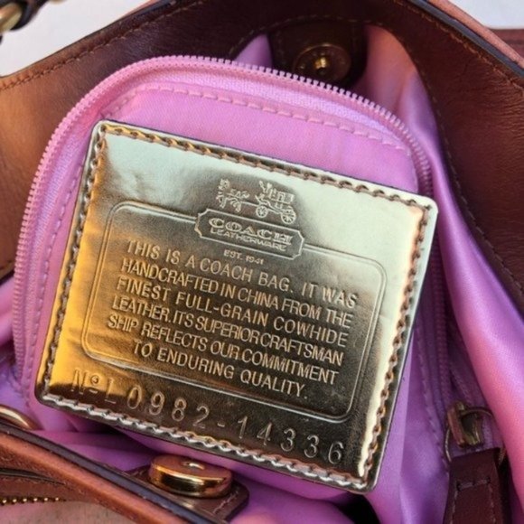 COPY - COPY - Coach Madison Maggie 3 compartment Brown Tan Large Hobo Bag - Picture 2 of 13